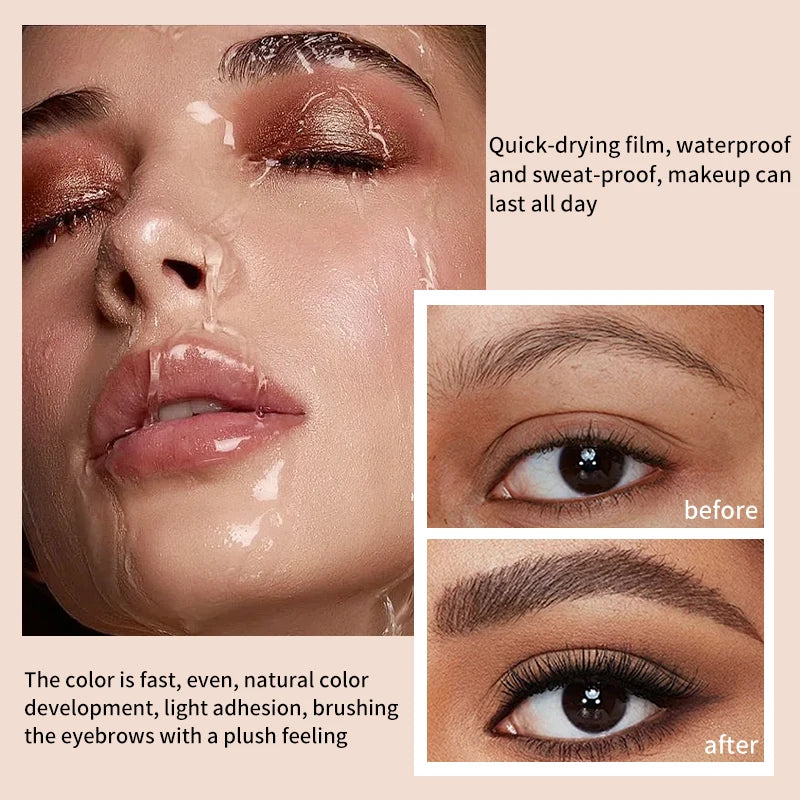 1PCS Three Color Eyebrow Dye Quick Drying Film.