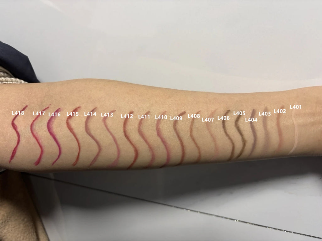 6pcs Velvet Matte Lip Liner Pencils Set Long-Lasting Non-Drying.
