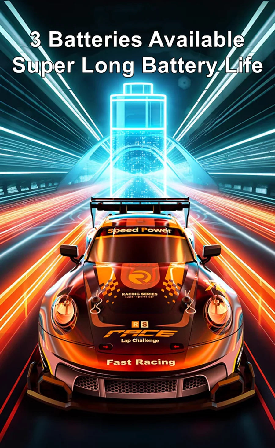4WD RC Drift Car – High-Speed Remote Control Racing Vehicle with LED Lights and 2.4GHz Controller for Kids