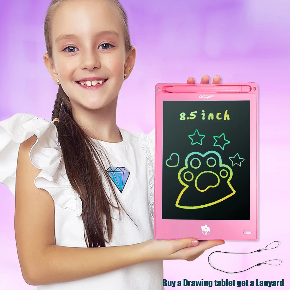 LCD Drawing Tablet 8.5/10/12/16 Inch – Cartoon Digital Writing Board, Creative Toy Gift for Kids Ages 3–8