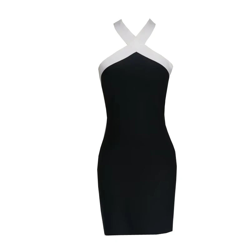 Women’s Backless Strapless Bodycon Mini Dress – Hashupha Celebrity Evening Look