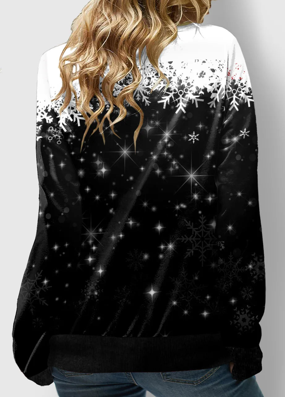 Women's Sweatshirt 3D Prints Christmas Theme Kawaii Graphics Long Sleeve T Shirt