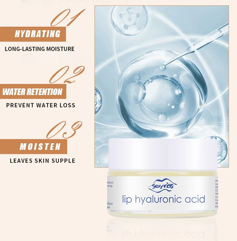 Hyaluronic acid collagen Sleep lip mask.