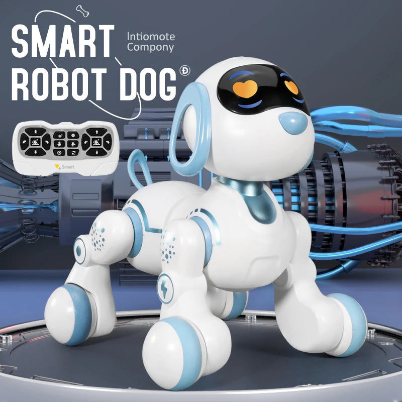 RC Robot Dog – Stunt Moves, Voice Command & Touch-Sense Music Toy for Kids (18011)