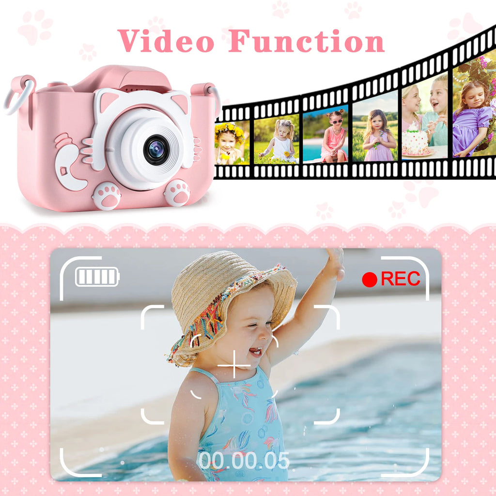 Children’s HD 1080P Digital Camera with Protective Silicone Cover