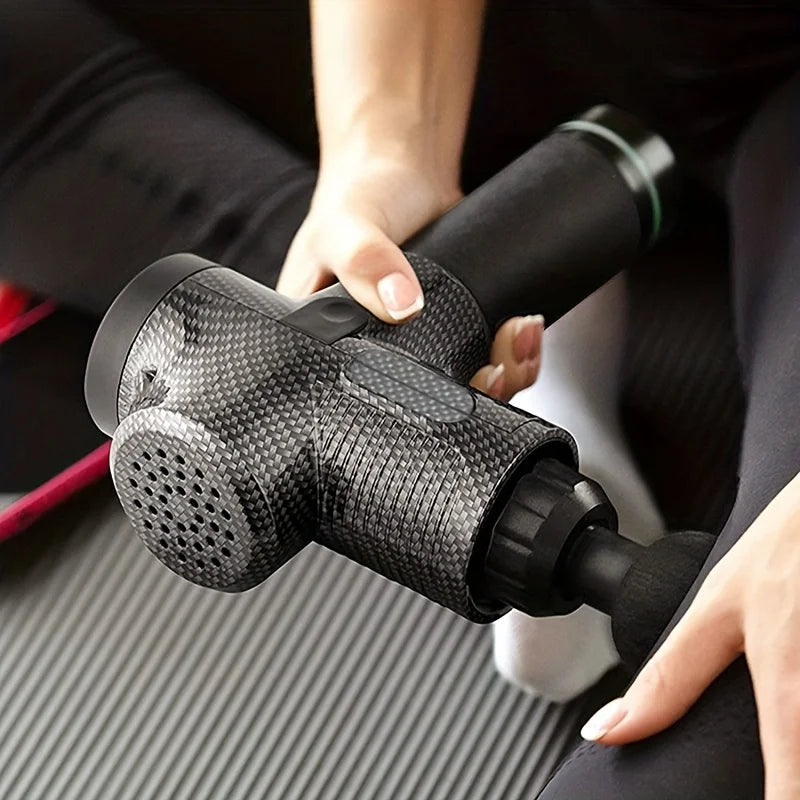 10/30-Speed Precision Massage Gun for Deep Muscle Relief, Advanced Fascia Therapy, Ultra-Quiet Electric Body and Neck Massager for Men and Women