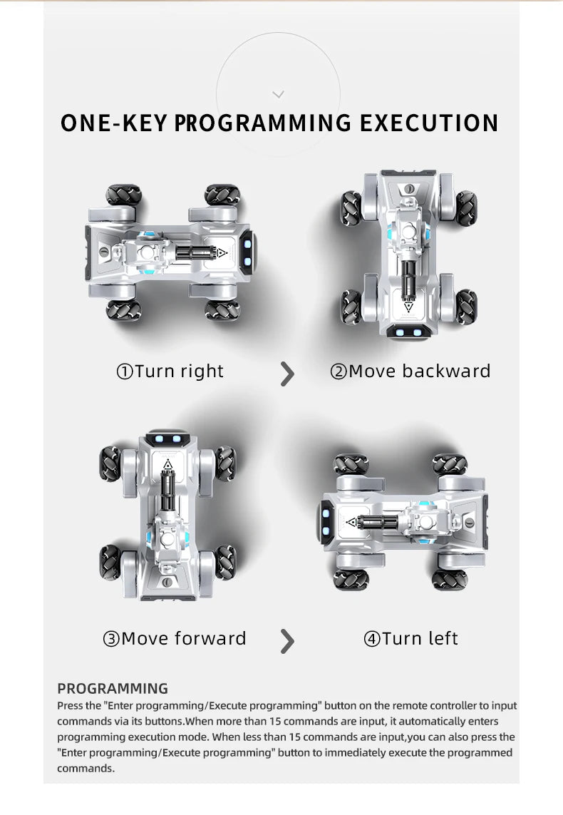 New 2.4G Remote-Control Robot Dog – Singing, Dancing, Follow Mode with 360° Rotating Cannon Toy for Kids