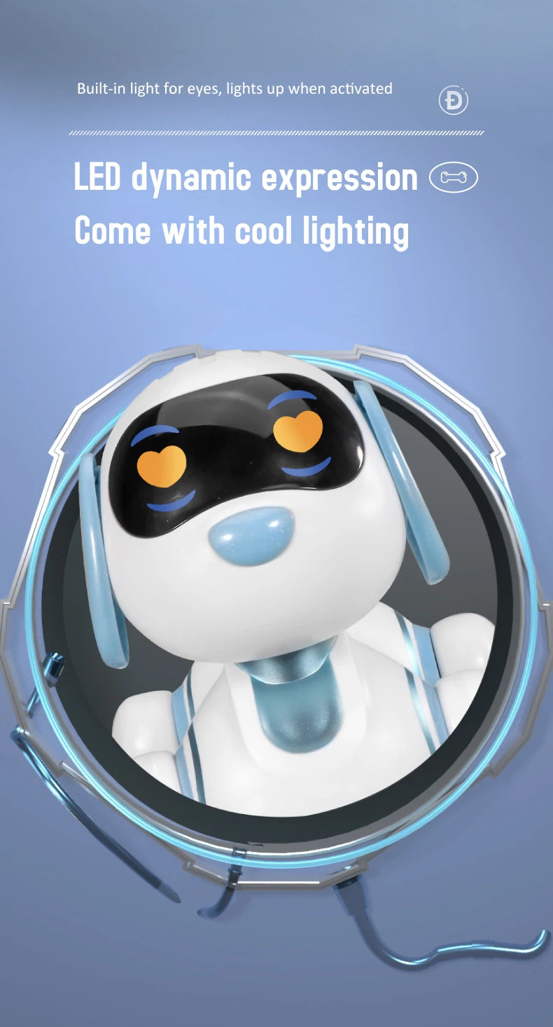 RC Robot Dog – Stunt Moves, Voice Command & Touch-Sense Music Toy for Kids (18011)
