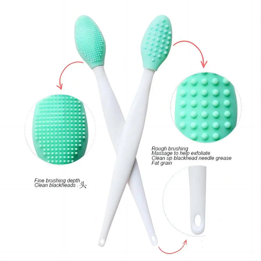Beauty Skin Care Wash Face Silicone Brush Exfoliating Nose Clean Blackhead Removal Brushes