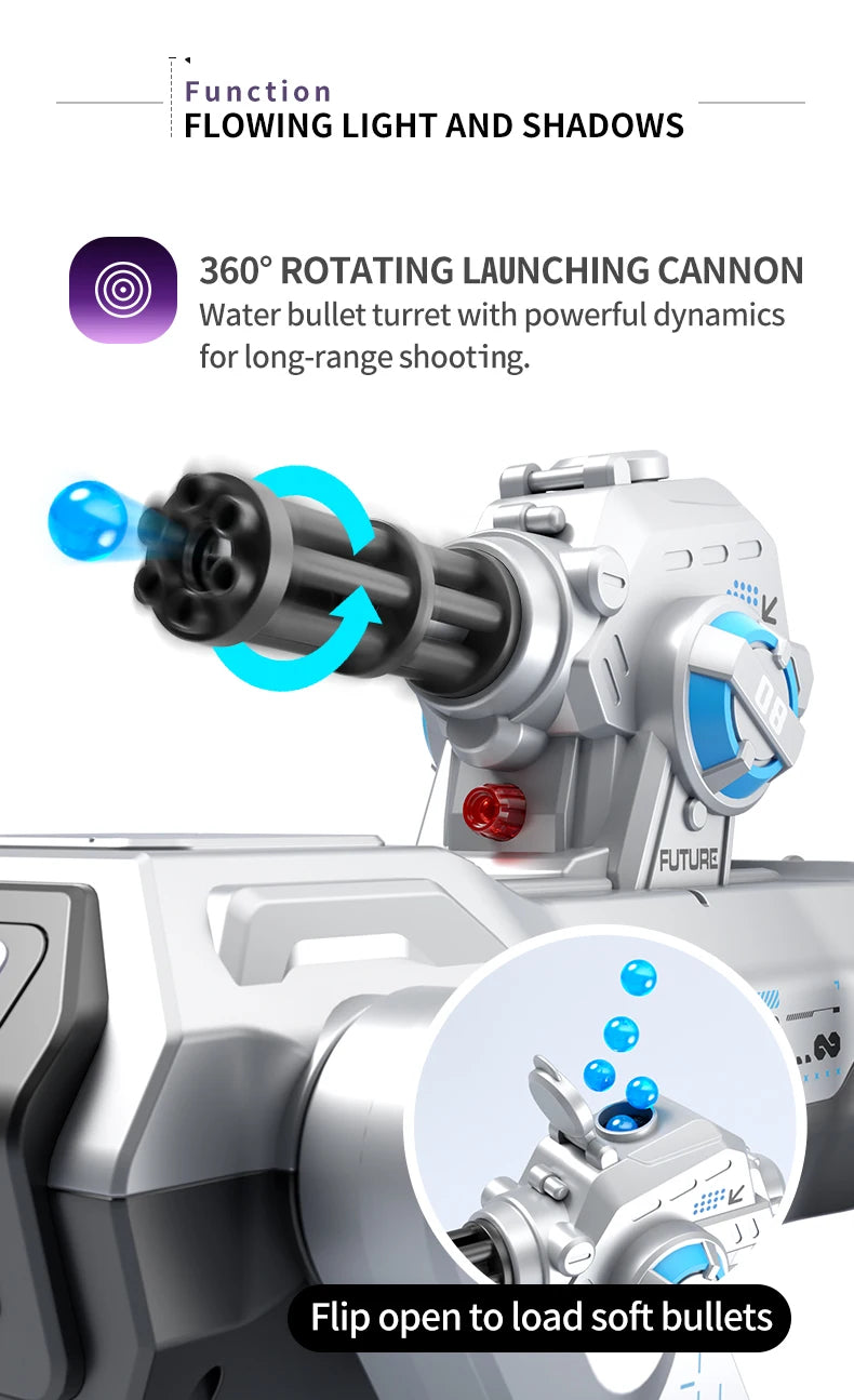 New 2.4G Remote-Control Robot Dog – Singing, Dancing, Follow Mode with 360° Rotating Cannon Toy for Kids