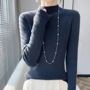 New Hooded Sweatshirt Bottoming with Knitted Sweater Casual Hooded Pullovers