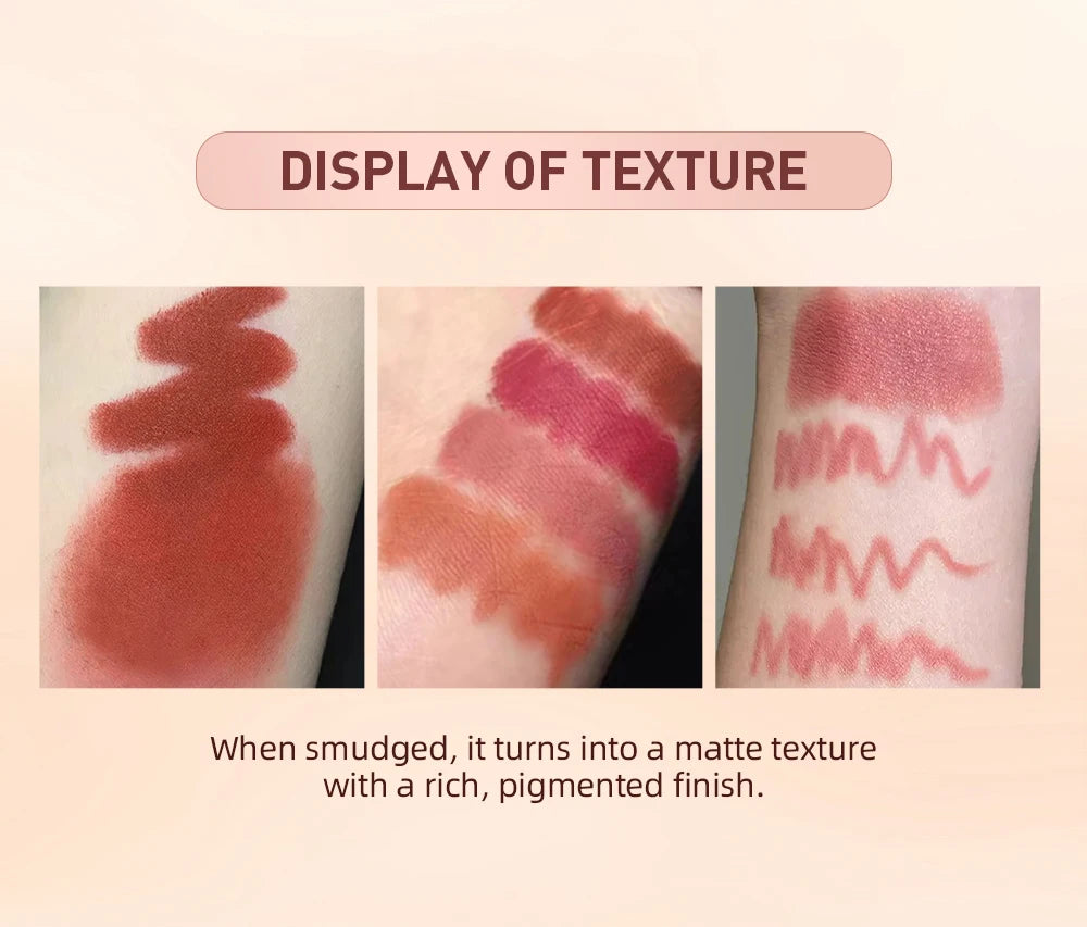 Lipstick Lipliner Pen Set Matte Velvet Lip Liner Pencil