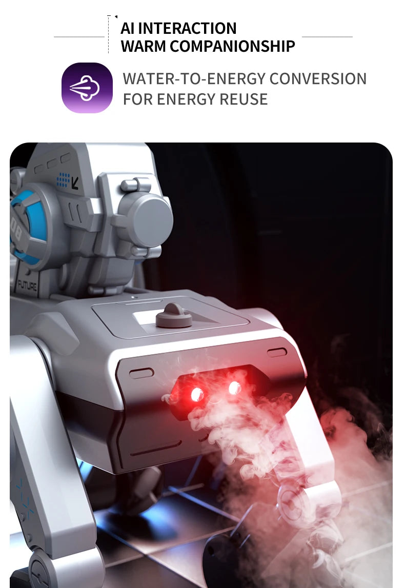New 2.4G Remote-Control Robot Dog – Singing, Dancing, Follow Mode with 360° Rotating Cannon Toy for Kids