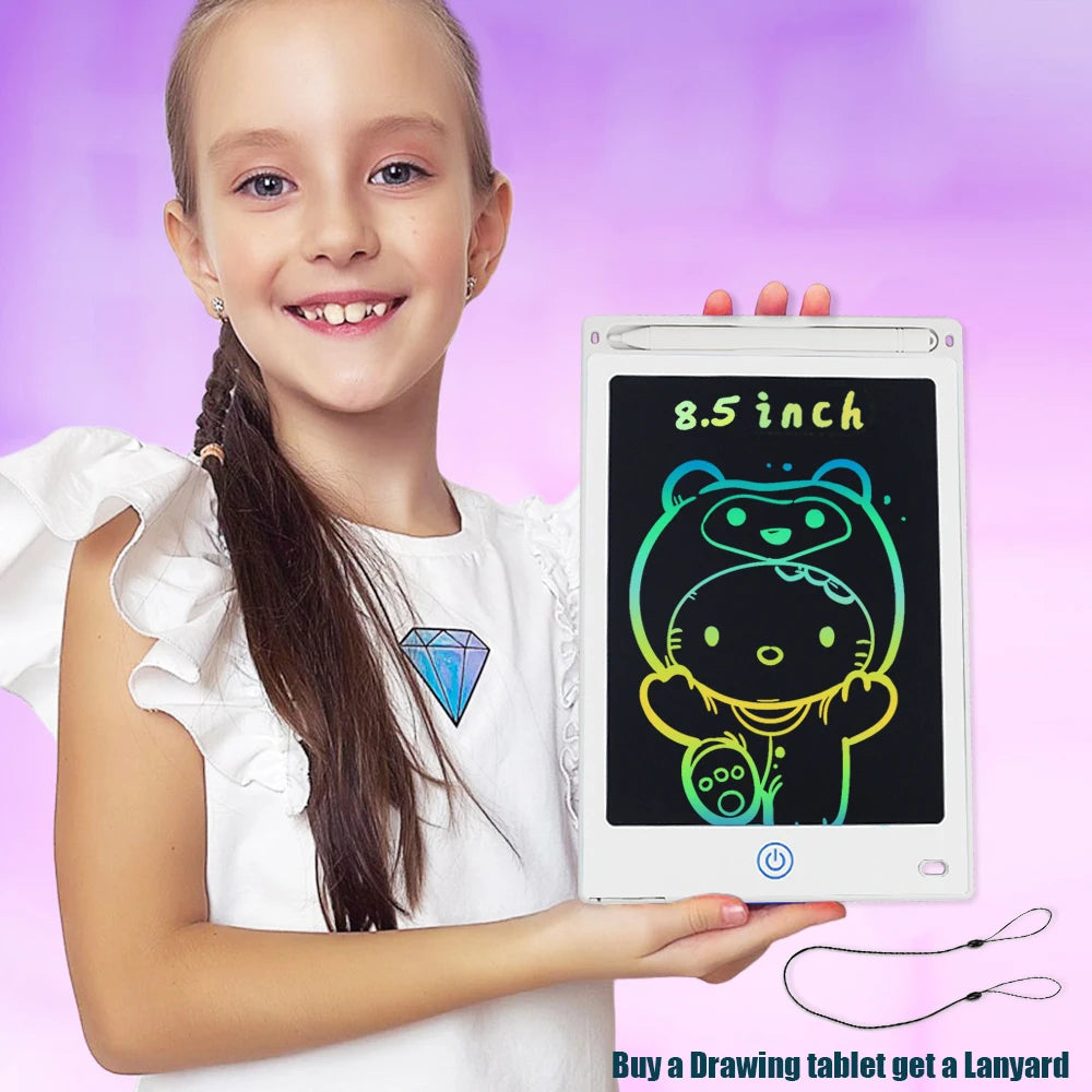 LCD Drawing Tablet 8.5/10/12/16 Inch – Cartoon Digital Writing Board, Creative Toy Gift for Kids Ages 3–8