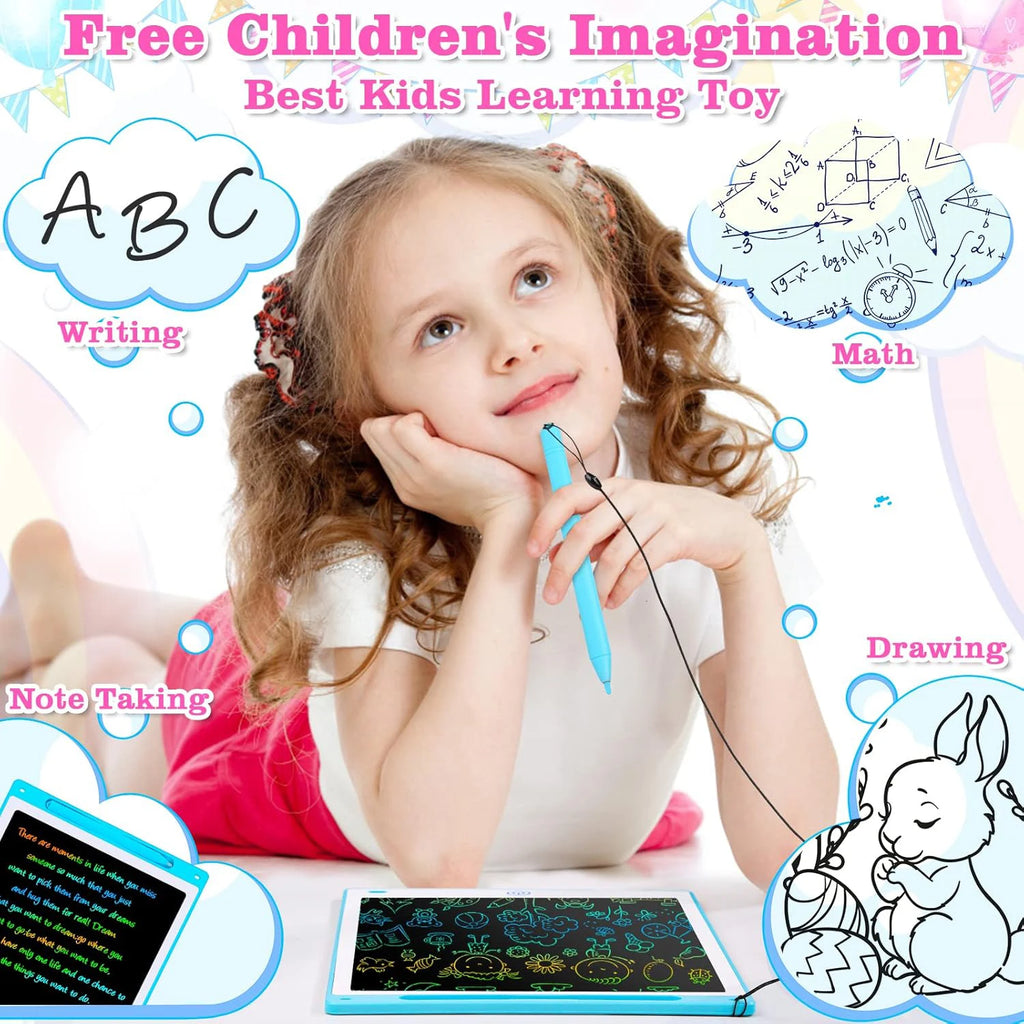 LCD Drawing Tablet 8.5/10/12/16 Inch – Cartoon Digital Writing Board, Creative Toy Gift for Kids Ages 3–8