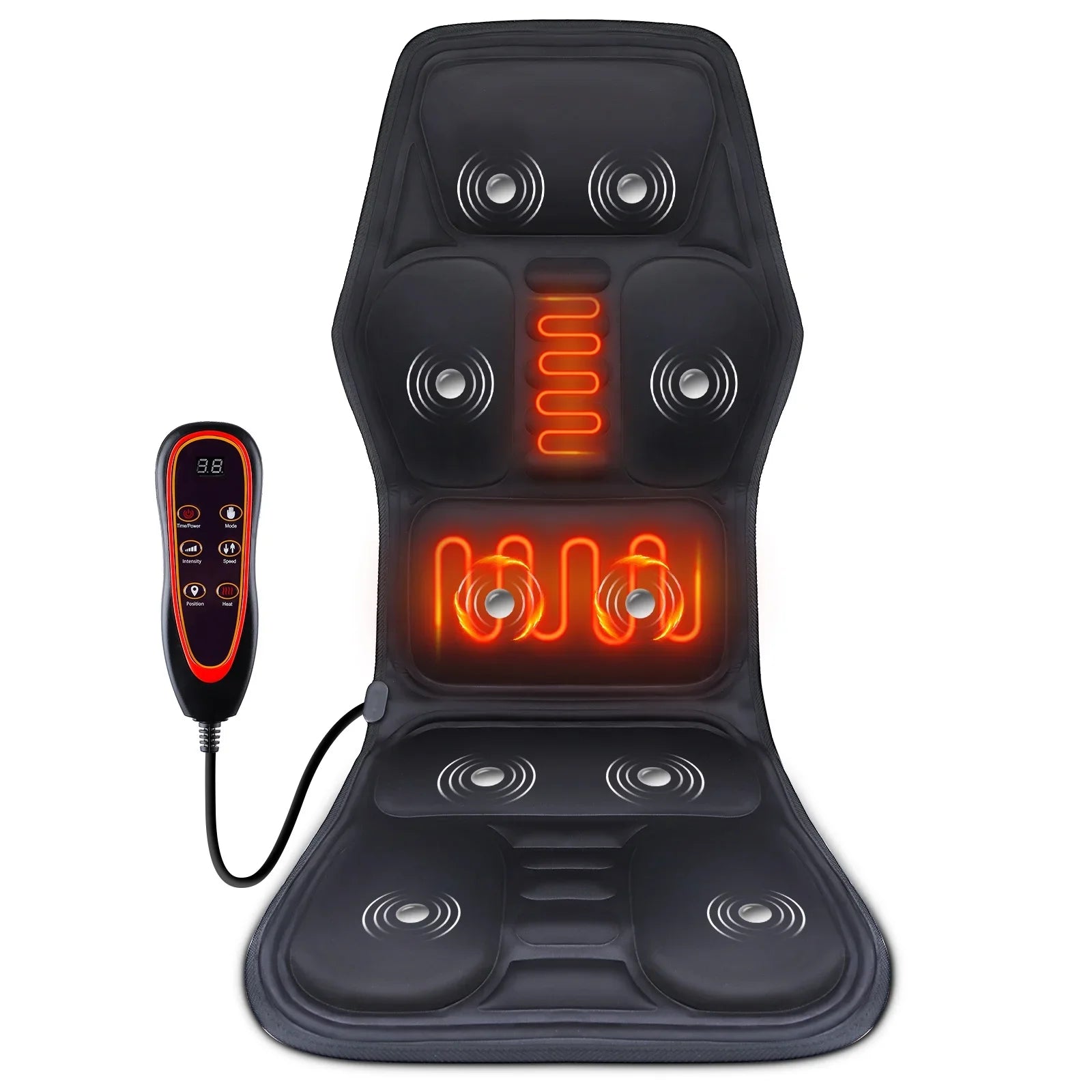 Electric Back Massager Infrared Full-Body Massage Chair.