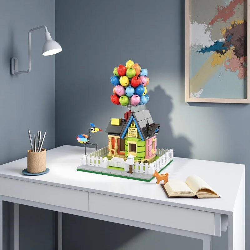 658PCS Animal Balloon Floating House Building Blocks – Desktop Display and Family Gift Toy