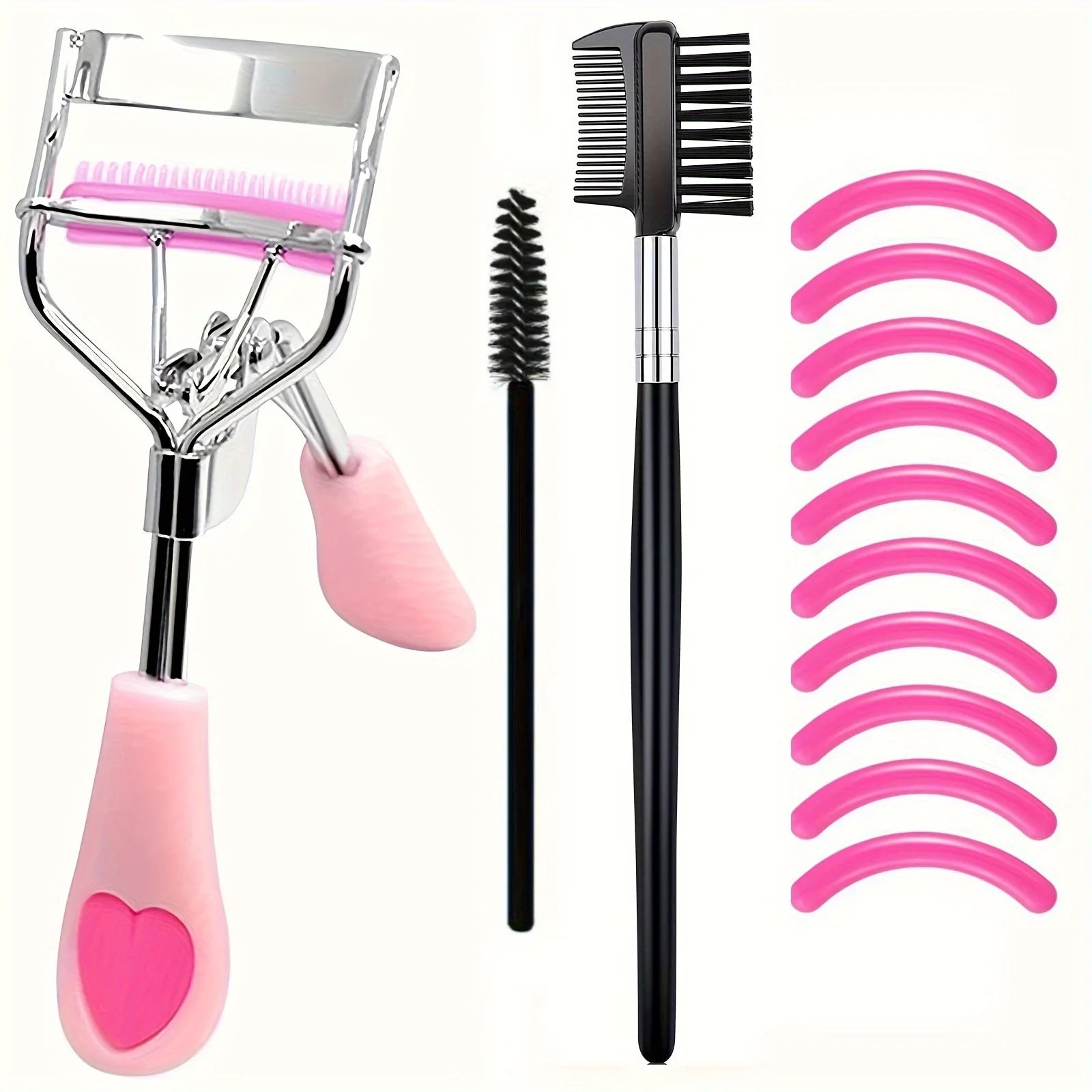 Eyelash Curler Set With Replacement Pads 7/15pcs