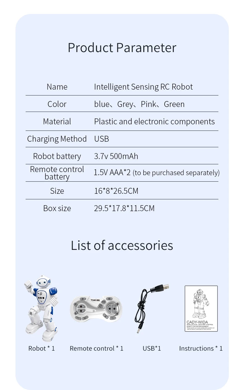 Wireless Smart RC Robot – Dance, Music & Programming Fun