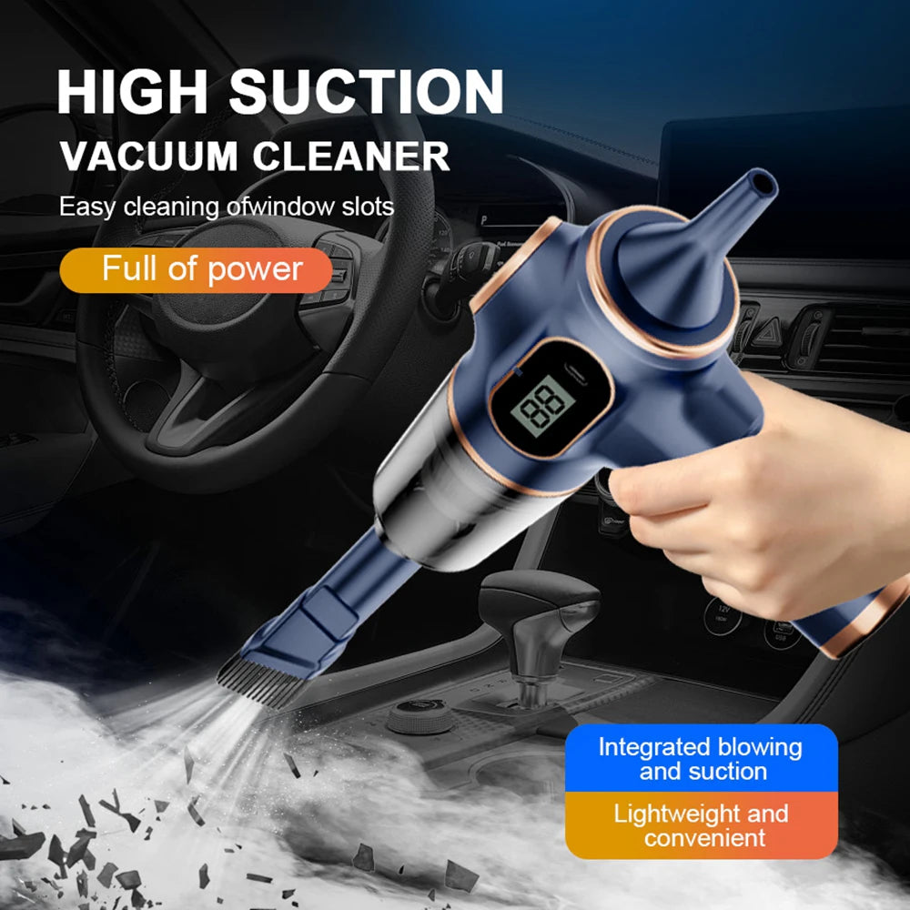 ROADSUN 4-in-1 98000Pa Powerful Cordless Car Vacuum Cleaner for Audi Full Series – Portable Wireless Handheld Auto Cleaning Device