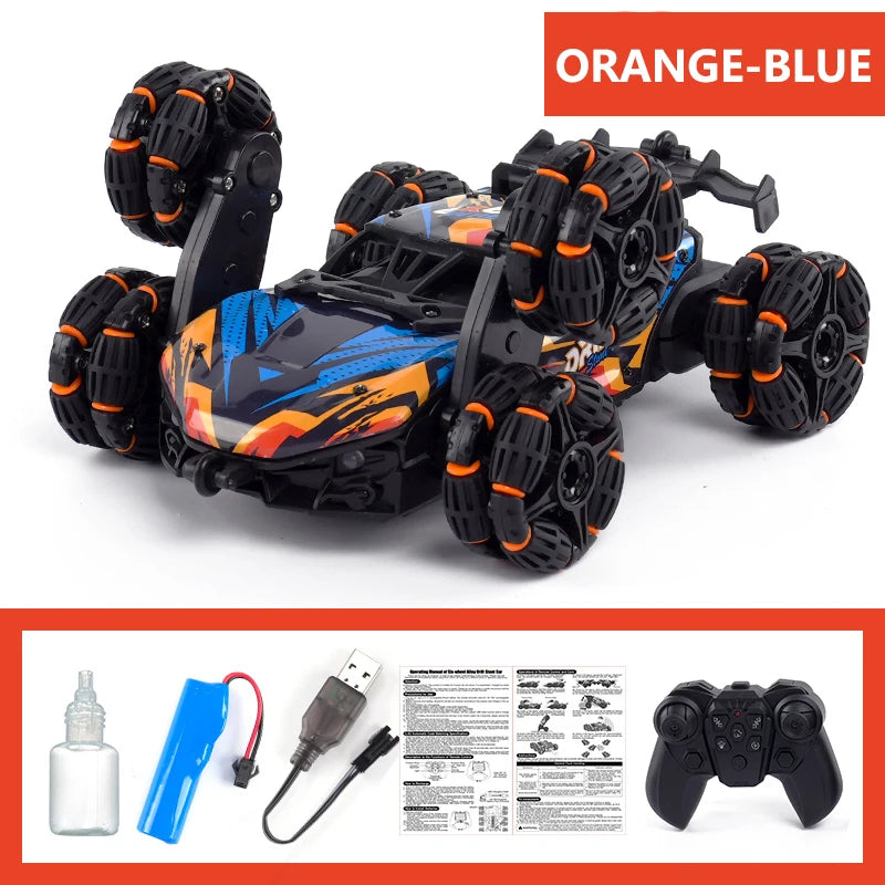 Kids’ Alloy 6-Wheel RC Car – Morphing Off-Road Climbing, 4WD Stunt & Drift Racing Toy