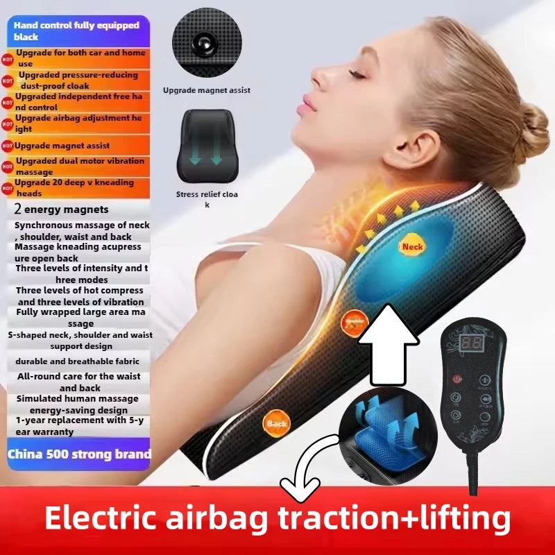 Back Massager, Back & Neck Massager with Heat, Vibration Shiatsu Massage