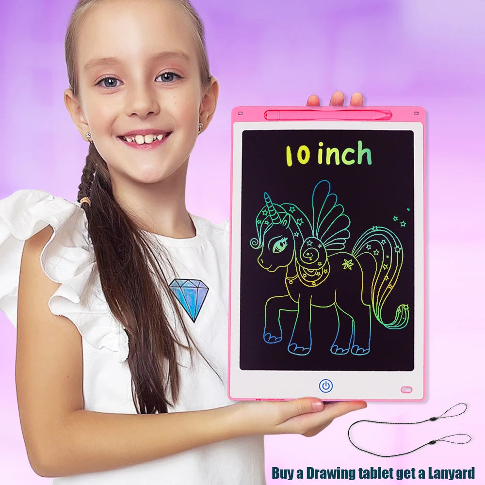 LCD Drawing Tablet 8.5/10/12/16 Inch – Cartoon Digital Writing Board, Creative Toy Gift for Kids Ages 3–8