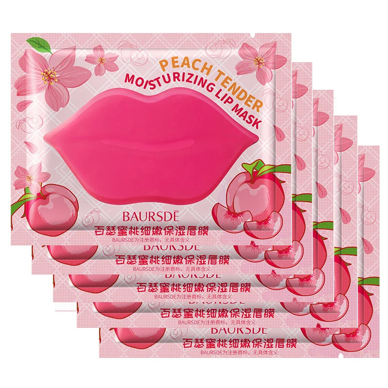 5/10Pcs Lip Mask Hydrating Repair Remove Lines Blemishes Lighten Lip Line Collagen Gel Mask