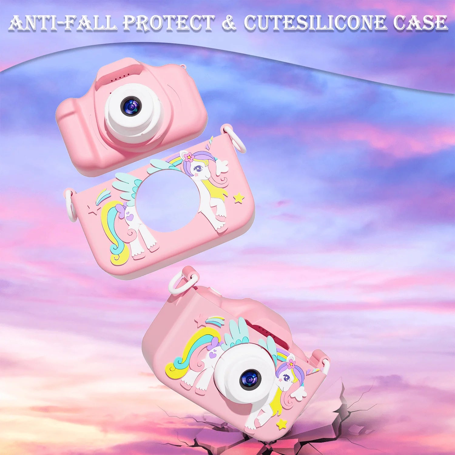 Children’s HD 1080P Digital Camera with Protective Silicone Cover