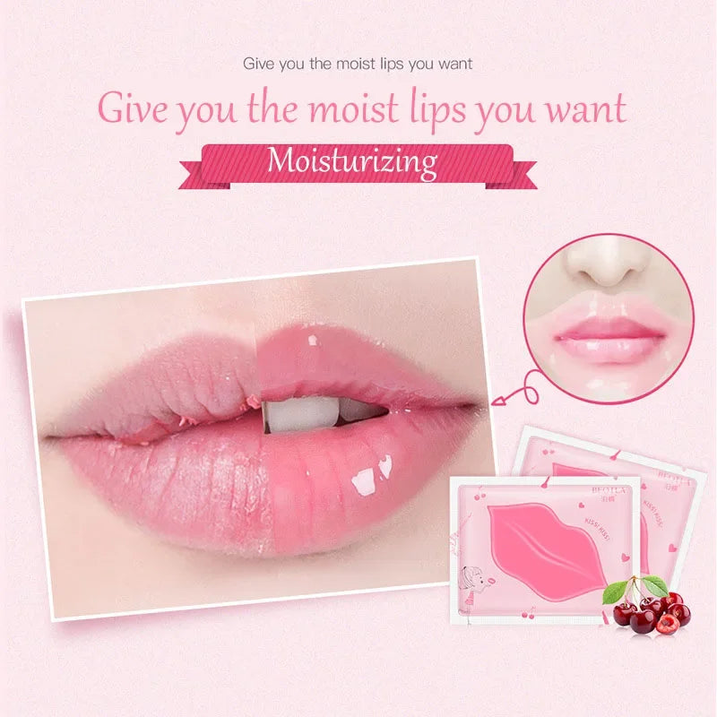 5/10Pcs Lip Mask Hydrating Repair Remove Lines Blemishes Lighten Lip Line Collagen Gel Mask
