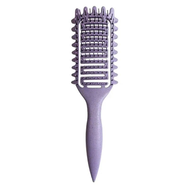 Curl Define Styling Brush Hollow Out Detangling Hair Brush Tangled Wet Curly Hair Comb