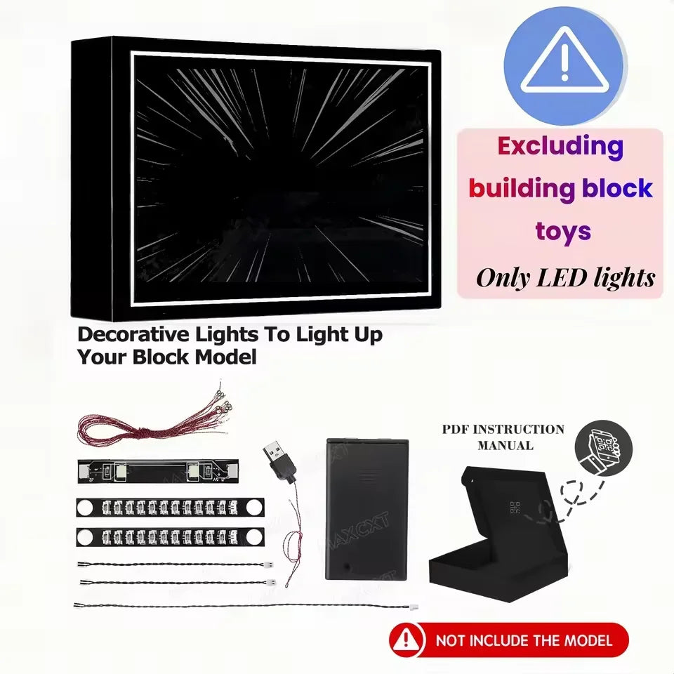 MAXCXT LED Light Set for Fantasy House Building Model (Blocks Not Included)