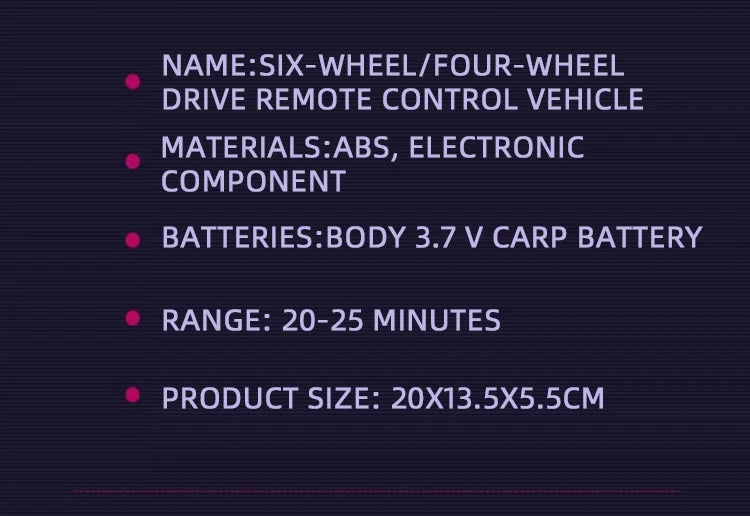 Kids’ Alloy 6-Wheel RC Car – Morphing Off-Road Climbing, 4WD Stunt & Drift Racing Toy