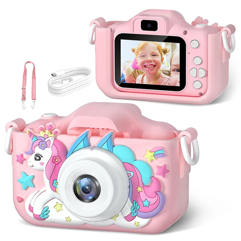 Children’s HD 1080P Digital Camera with Protective Silicone Cover