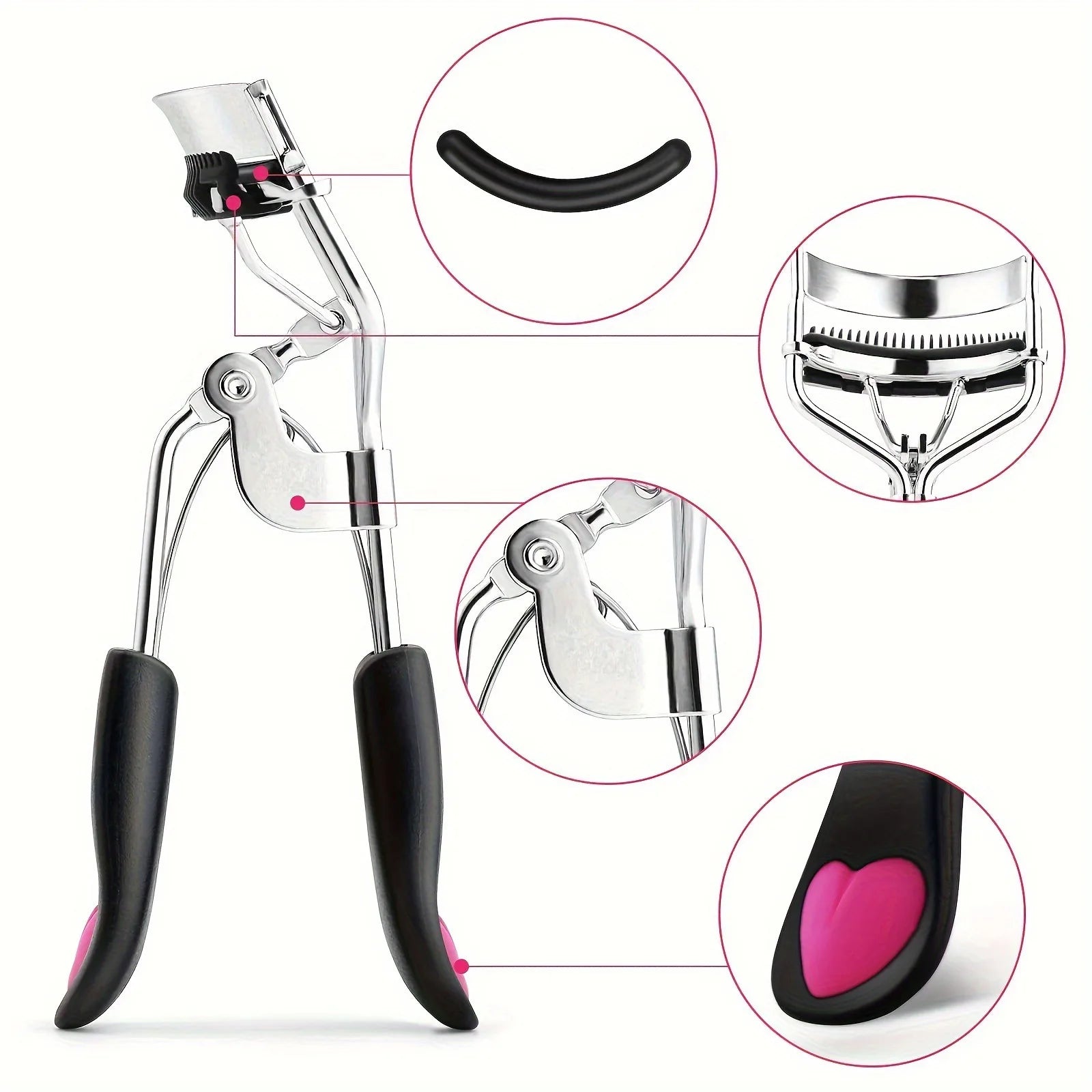 Eyelash Curler Set With Replacement Pads 7/15pcs