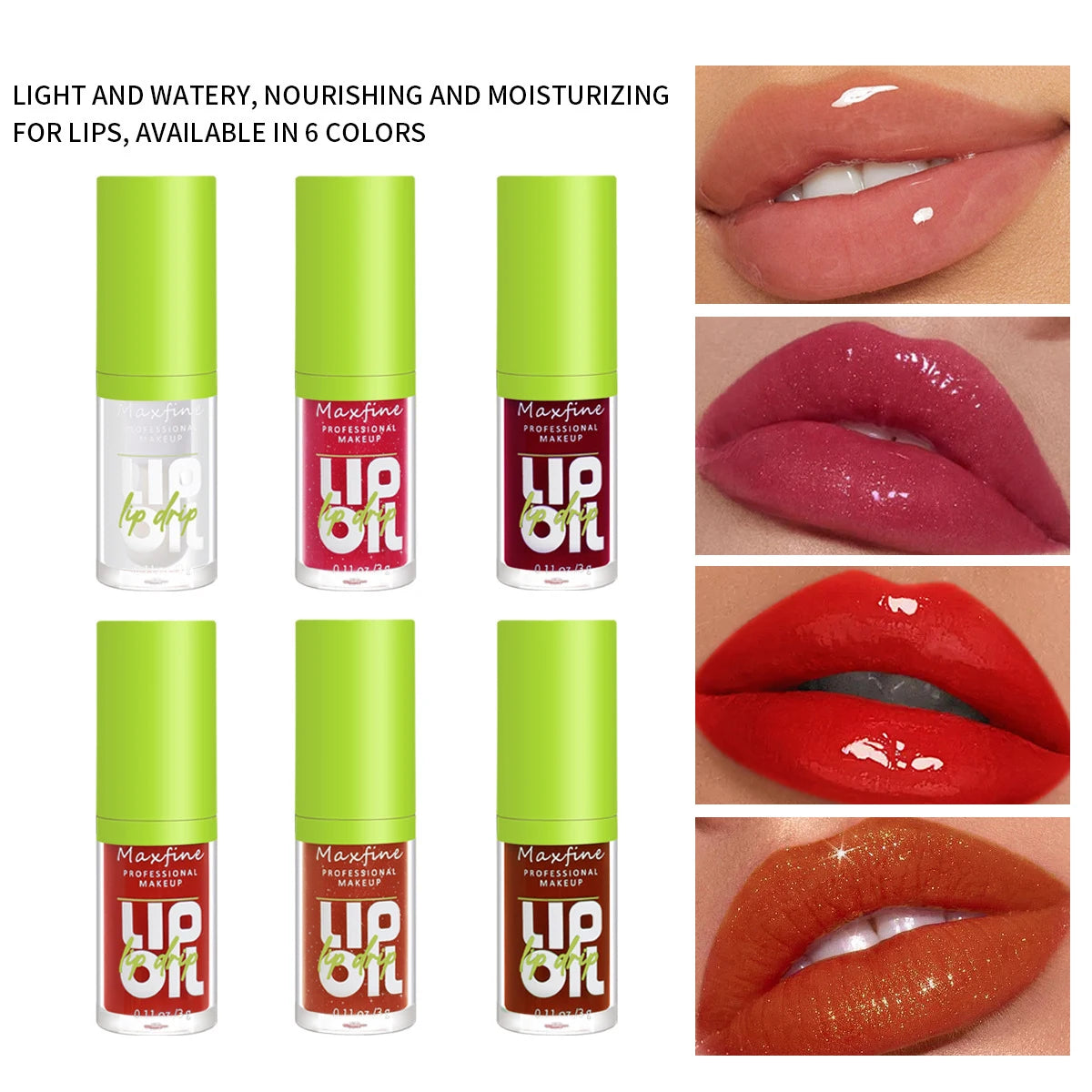 Lip Gloss Waterproof Long-term Moisturizing Non-stick Cup Non-fading Liquid.
