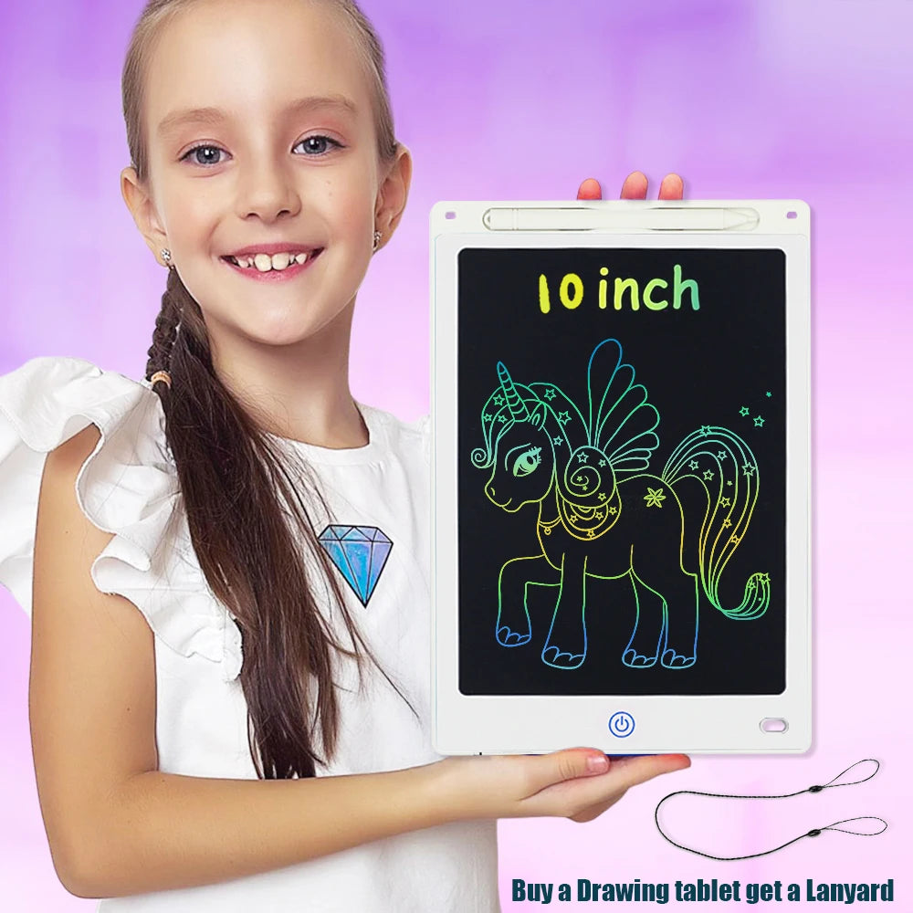 LCD Drawing Tablet 8.5/10/12/16 Inch – Cartoon Digital Writing Board, Creative Toy Gift for Kids Ages 3–8