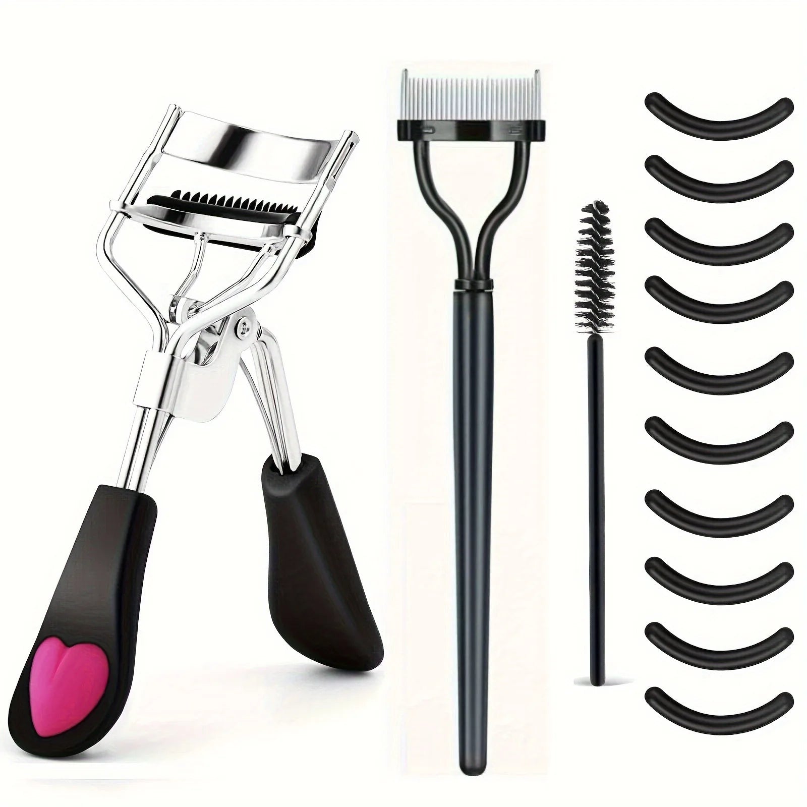 Eyelash Curler Set With Replacement Pads 7/15pcs