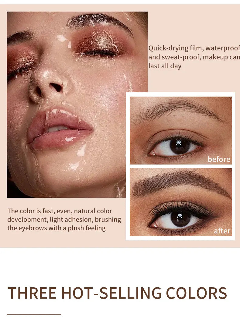 1PCS Three Color Eyebrow Dye Quick Drying Film.