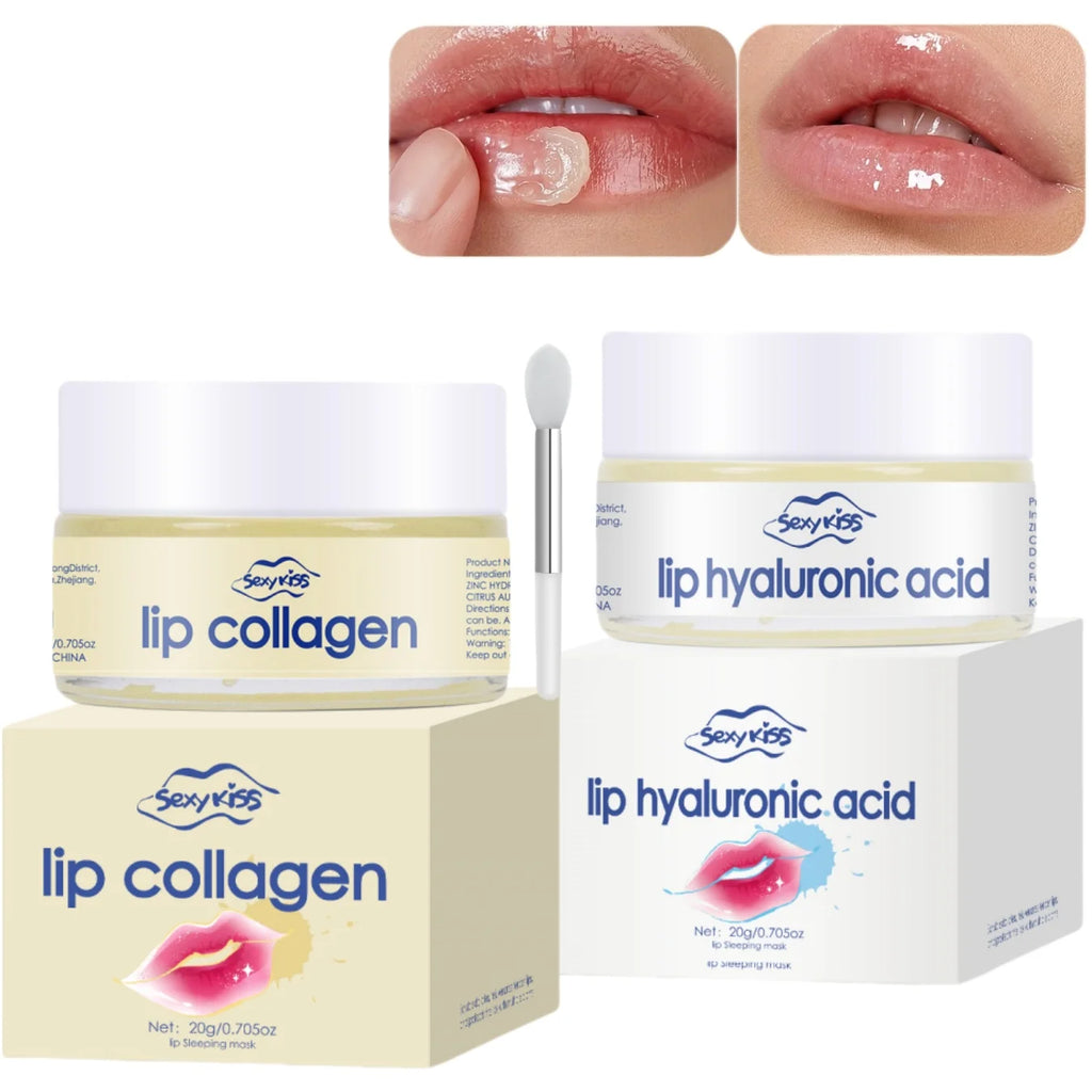 Hyaluronic acid collagen Sleep lip mask.