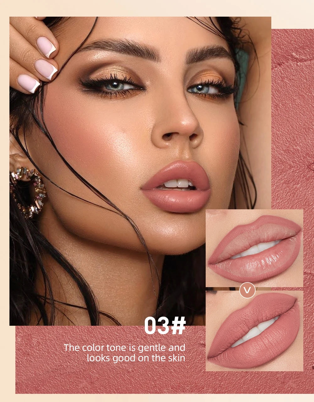 Lipstick Lipliner Pen Set Matte Velvet Lip Liner Pencil