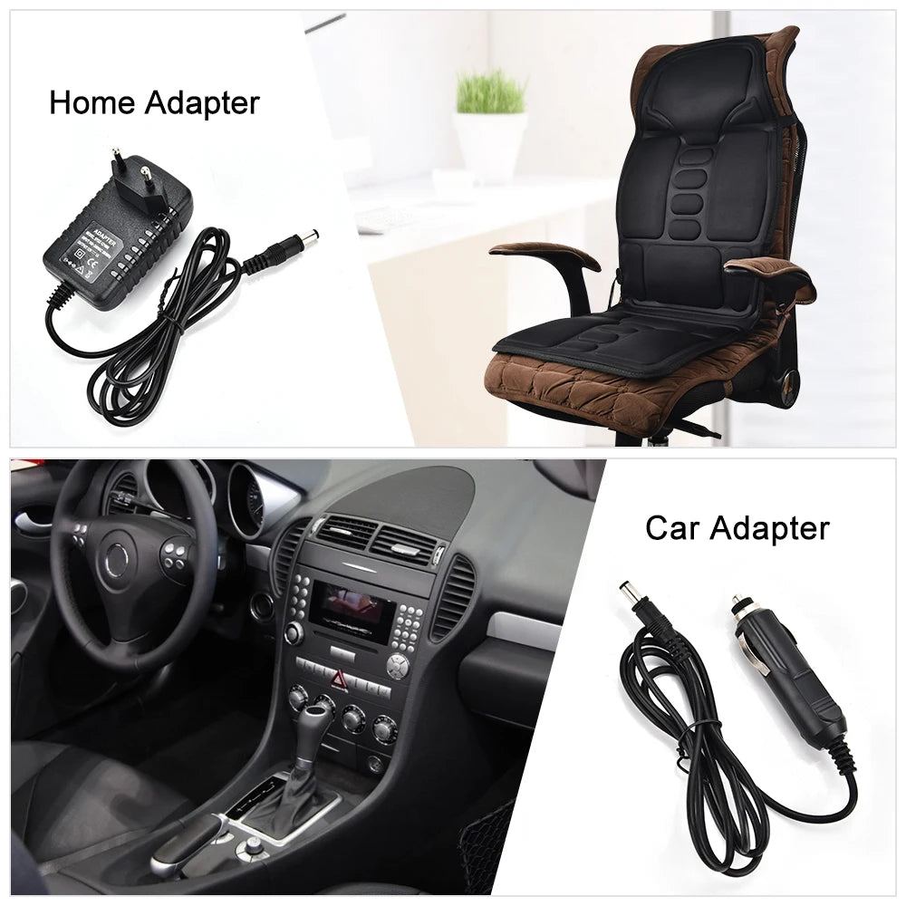 Electric Back Massager Infrared Full-Body Massage Chair.
