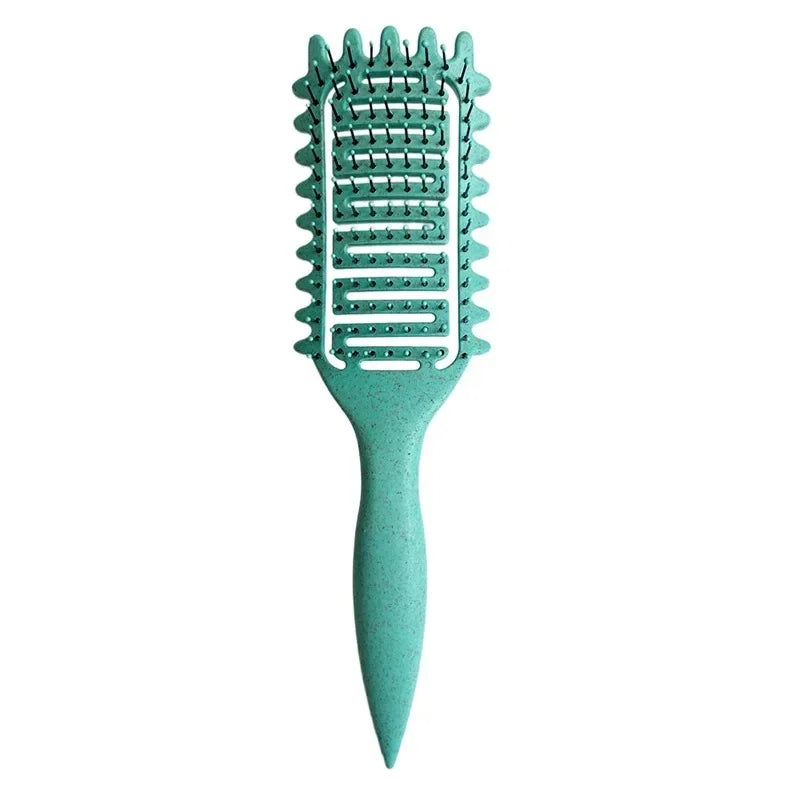 Curl Define Styling Brush Hollow Out Detangling Hair Brush Tangled Wet Curly Hair Comb