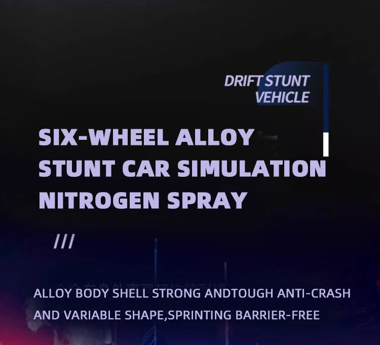 Kids’ Alloy 6-Wheel RC Car – Morphing Off-Road Climbing, 4WD Stunt & Drift Racing Toy