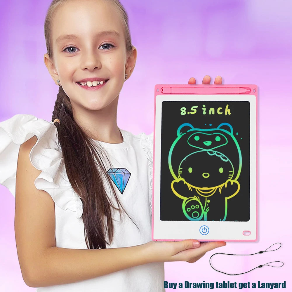 LCD Drawing Tablet 8.5/10/12/16 Inch – Cartoon Digital Writing Board, Creative Toy Gift for Kids Ages 3–8