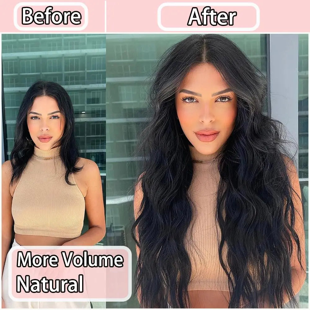 Thick Curly Clip In Hair Extensions Set